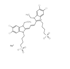 cas:18462-64-1 ,TDBC, 5,6-二氯-1-乙基-3-磺丁基-2-(3-(5,6-二氯-1-乙基-3-磺丁基苯并咪唑-1-丙烯基)苯并咪唑钠水合物