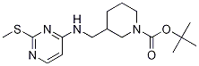 cas:1261230-21-0|3-[(2-甲基硫烷基-嘧啶-4-基氨基)-甲基]-哌啶-1-羧酸叔丁基酯