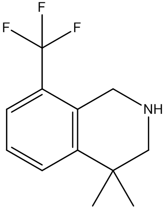 cas:1203685-19-1|4,4-Dimethyl-8-(trifluoromethyl)-1,2,3,4-tetrahydroisoquinoline