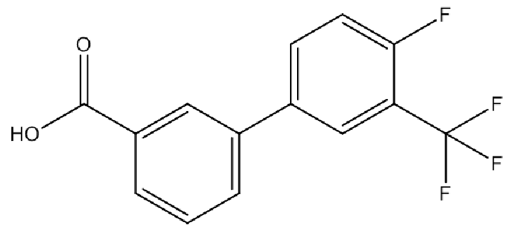 4&#039;-Fluoro-3&#039;-(trifluoromethyl)-[1,1&#039;-biphenyl]-3-carboxylic acid,CAS:942475-06-1