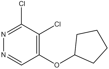 cas:1346698-12-1|3,4-Dichloro-5-(cyclopentyloxy)pyridazine