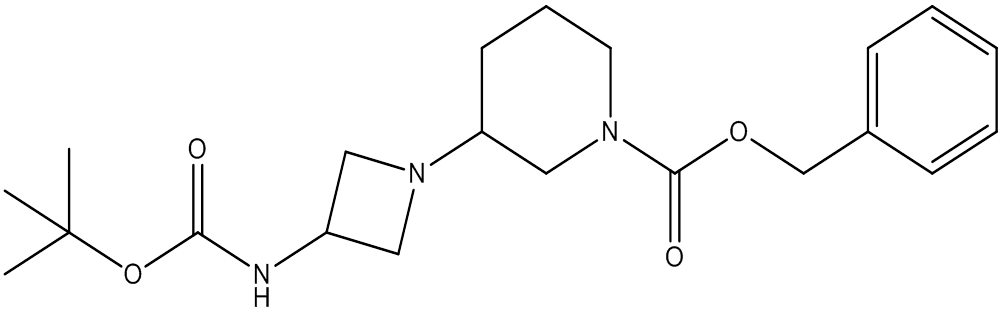 cas:1131594-81-4|Benzyl 3-(3-((tert-butoxycarbonyl)amino)azetidin-1-yl)piperidine-1-carboxylate