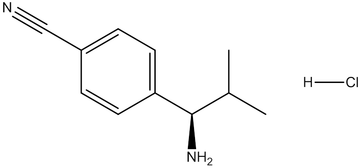cas:1213584-51-0|(R)-4-(1-Amino-2-methylpropyl)benzonitrile hydrochloride