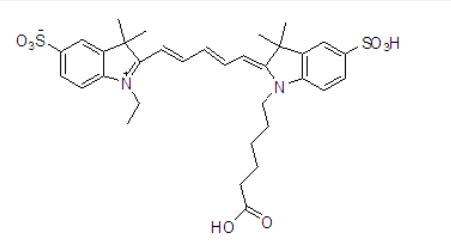 荧光染料Cy5(cas146368-11-8 磺酸基-Cy5羧酸)的简单介绍