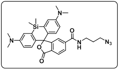 一类新型近红外荧光分子-硅基罗丹明SIR修饰各种活性基团(NH2/Maleimide/DBCO/tetrazine/COOH/alkyne/azide/NHS ester)