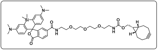 一类新型近红外荧光分子-硅基罗丹明SIR修饰各种活性基团(NH2/Maleimide/DBCO/tetrazine/COOH/alkyne/azide/NHS ester)