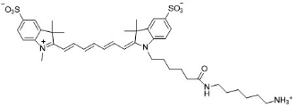 荧光标记|Sulfo-Cy7 amine；Sulfo-Cy7-NH2；水溶性磺化Cy7-伯胺；Sulfo-Cyhaiine 7 amine荧光染料的激发与发射波长