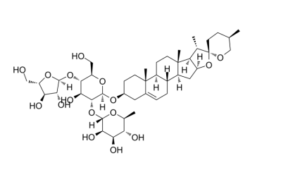 Polyphyllin I-cy3 荧光标记重楼皂苷I  生物提供FITC异硫氰酸荧光素,CY3,CY5,CY5.5,CY7,TRITC等荧光标记Chonglou Saponin I
