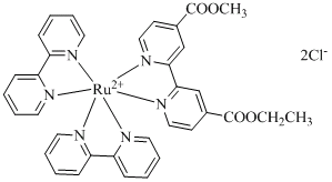 Ru(deeb)(bpy)2配合物的红外图谱和核磁图谱
