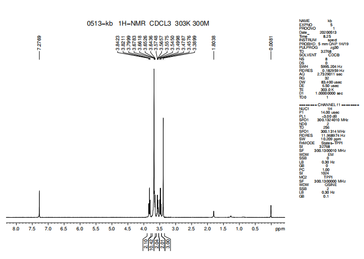 1-溴-3,6,9,12-四氧杂十三烷CAS:110429-45-3 英文名称：Triethylene Glycol 2-Bromoethyl Methyl Ether