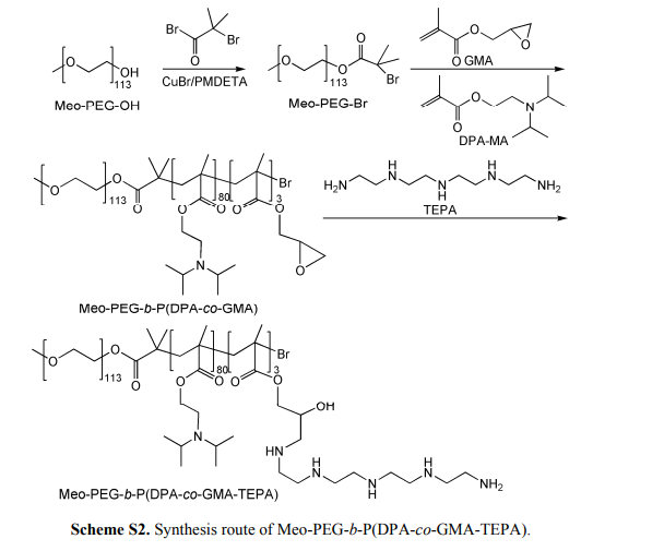 Meo-PEG-b-P(DPA-co-GMA-TEPA-Cy5.5)和HOOC-PEG-b-PDPA的结构式 生产厂家