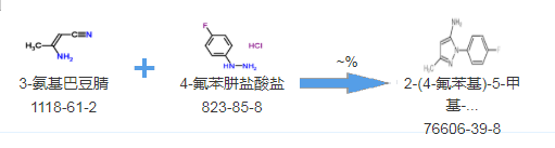 cas：76606-39-8|2-(4-氟-苯基)-5-甲基-2H-3-氨基吡唑|2-(4-fluorophenyl)-5-methylpyrazol-3-amine