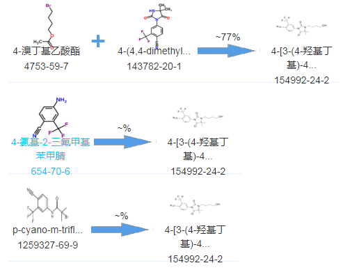 cas154992-24-2 4-[3-(4-羟基丁基)-4,4-二甲基-2,5-二氧代-1-咪唑烷基]-2-(三氟甲基)苯腈