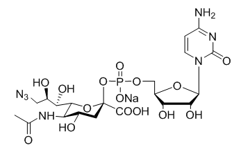 1623809692832474.png CMP-C9-Azido-Sialic Acid,5'-单磷酸胞苷修饰叠氮糖的结构式