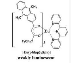 [Eu(pfdap)3(tpy)] weakly luminescent 稀土配合物荧光探针