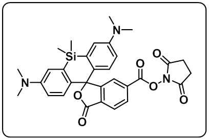 SiR-NHS ester|cas:1808181-14-7|硅基罗丹明-琥珀酰亚胺酯
