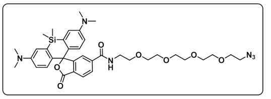 SiR-PEG4-azide 硅基罗丹明-四聚乙二醇-叠氮