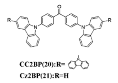蓝色延迟荧光材料CC2BP和Cz2BP