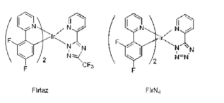 铱配合物|有机电致蓝色磷光材料  FIrpic, Flrtaz, FIrN4, Ir(ppy)p(n-Bu)2CN, (CF3ppy)3Ir(pic)2, Ir(PPE)2PZ