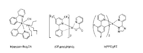 蓝光配合物(dfpmp)2r(ptz)，(FIrCN)Bu4N，(dfbmb)2lr(fptz)