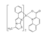 Ir(Ⅲ)配合物磷光材料|绿光((mpmt)2Ir(dfppy))到红光((mpmt)2Ir(2-QA))的结构、光物理性能、电化学性能