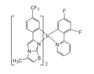 Ir(Ⅲ)配合物磷光材料|绿光((mpmt)2Ir(dfppy))到红光((mpmt)2Ir(2-QA))的结构、光物理性能、电化学性能