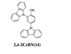 蓝色TADF材料2,4-2CzBN，4TCzBN和mCP:PO15的研究进展