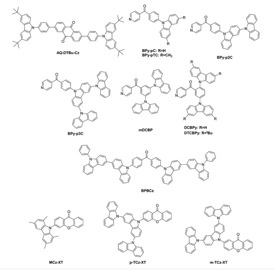 BPBCz的二苯甲酮衍生物：热激活延迟荧光(TADF)材料