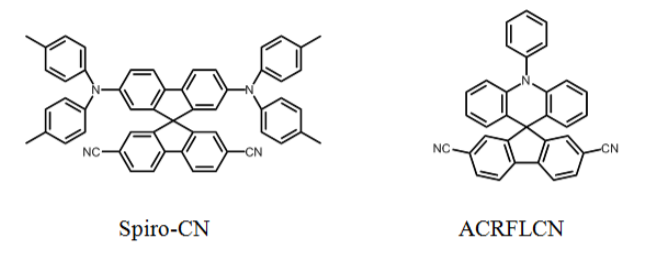 改性螺-吖啶衍生物ACRFLCN和Spiro-CN 热激活延迟荧光(TADF)材料