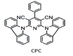 蓝光TADF分子CPC，Cz-VPN   Ac-VPN    Px-VPN   Ac-CNP  Px-CNP，蓝光TADF材料分子设计策略、挑战与案例分析