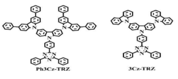 供应基于三苯三嗪和咔唑衍生物的TADF材料Ph3Cz-TRZ、3Cz-TRZ和2Cz-TRZ