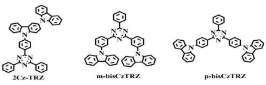 供应基于三苯三嗪和咔唑衍生物的TADF材料Ph3Cz-TRZ、3Cz-TRZ和2Cz-TRZ