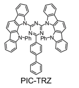 基于三嗪基团的蓝光TADF发光材料PIC-TRZ，PIC-TRZ2，CC2TA，BCzT，CzT分子