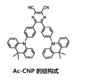 热活化延迟荧光发射ACRDSO2(绿光)和 PXZDSO2(黄光)，以及Ac-CNP，CAS号: 1883400-34-7 的描述