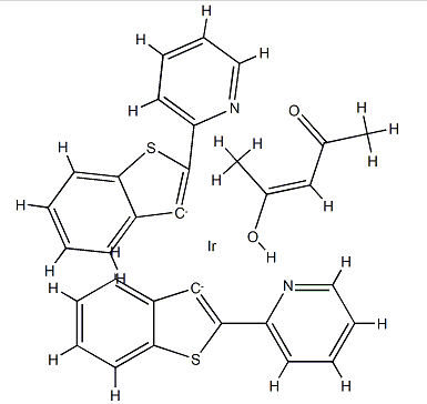 cas43978-79-0|双(2-(2&#039;-苯并噻吩基)吡啶-N,C3&#039;)(乙酰丙酮)合铱,红光掺杂材料-有机磷光掺杂材料