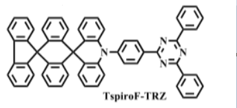 基于三嗪并三氮唑的热活化延迟荧光材料TspiroS-TRZ和TspiroF-TRZ