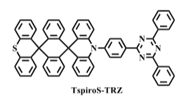 基于三嗪并三氮唑的热活化延迟荧光材料TspiroS-TRZ和TspiroF-TRZ