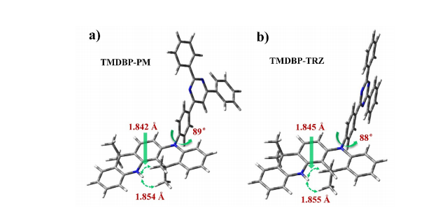 TADF发光分子TMDBP-PM和TMDBP-TRZ，NAI-TMDBP和NAI-TMQAC的合成与研究进展