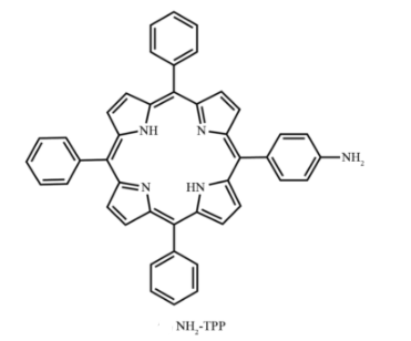 5-(4-氨基)苯基-10,15,20-三苯基卟啉(NH​2-TPP)荧光发射存在于红色波段