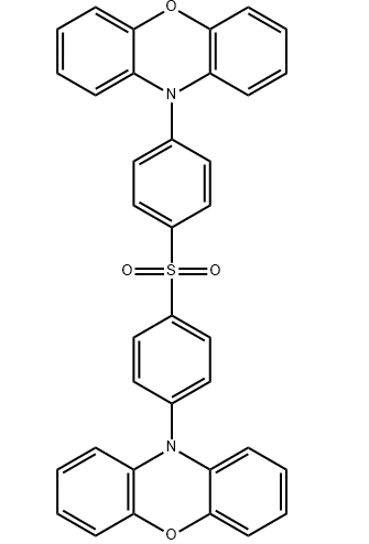 ​PXZ-DPS,cas1477511-57-1,双[4-(N-吩噁嗪)苯基]硫砜|热延迟荧光材料TADF