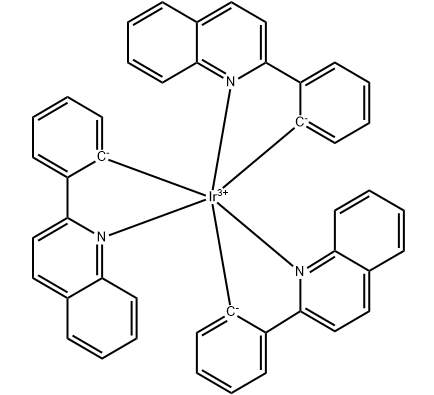 ​cas:911142-72-8  IR(2-PHQ)3,(OC-6-22)-三[2-(2-喹啉基)苯基]铱金属配合物描述