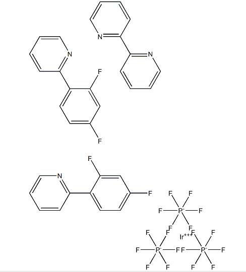 864163-80-4, (ir[dfppy]2(bpy))pf6,(2,2&#039;-联吡啶)双[2-(2,4-二氟苯基)吡啶]铱(III) 六氟磷酸盐