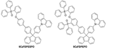 TADF发射分子29Cz-BID-BT和39Cz-BID-BT，9CzFDPESPO和9CzFDPEPO的光电材料