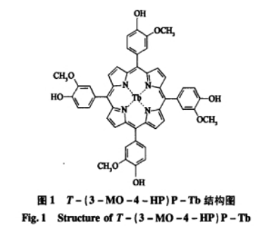 Meso-四(3-甲氧基-4-羟基)铽卟啉[T-(3-MO-4-HP)P-Tb]一种铅新型显色剂
