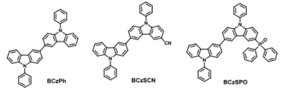 新型的双极性主体材料BCzSPO和BCzSCN的定制合成（）