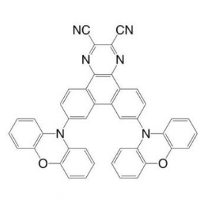 PXZ-DCPP，cas1803288-00-7，7,10-bis(phenoxazine)-2,3-dicyhaiopyrazino phenhaithrene 一种TADF材料