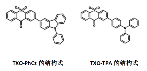 高效热激活延迟荧光(TADF)材料:硫杂蒽酮衍生物TXO-TPA和TXO-PhCz的定制合成-
