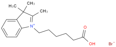 cas171429-43-9|6-（2,3,3-三甲基吲哚-1-基）-溴化己酸花菁染料结构/合成路线图