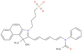 cas63450-66-8|分子量542.688|分子式C32H34N2O4S花菁染料结构图