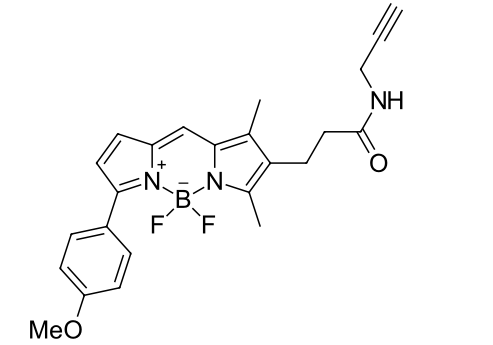BDP TMR alkyne，cas:2006345-32-8炔烃修饰氟化硼二吡咯染料的溶解度与外观
